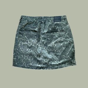 American Eagle Green Cheetah Print High Rise Mini Skirt | Size 2